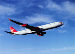 Airbus A340 Virgin Atlantic Colours - 180 X 130 Mm. - Photo Presse Originale - Aviation