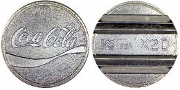 00364 GETTONE TOKEN JETON FICHA DISPENSER MACHINE COCA COLA MMC MAGGI CONIAZIONI MILANO ITALY Mod. X2D - Altri & Non Classificati