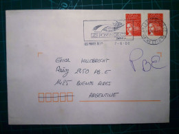 FRANCE, Enveloppe Envoyée à Buenos Aires, Argentine Avec Cachet Spécial "Les Ponts De Ce". Année 2000. - Used Stamps