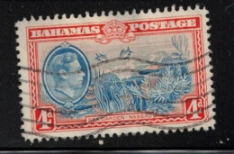 BAHAMAS Scott # 106 Used - KGVI & Sea Garden, Nassau - 1859-1963 Colonie Britannique