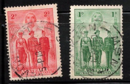 AUSTRALIA Scott # 184-5 Used - WWII - Usati