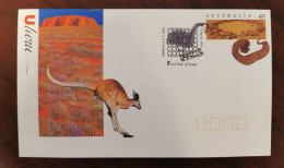 Australia 1993 Heritage Sites Uluru Kangaroo - Autres & Non Classés