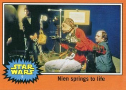 2015 Topps STAR WARS Journey To The Force Awakens "Behind The Scenes" 6 Nien Springs To Life - Star Wars