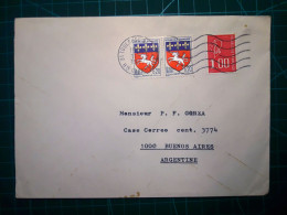 FRANCE, Enveloppe Envoyée à Buenos Aires, Argentine Avec Une Variété De Timbres Postaux. Année 1976. - Oblitérés