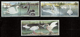 ISLA DE MAN 1991 - AVES - PAJAROS - CISNES - YVERT 512/517** - Man (Insel)