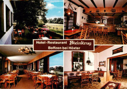 73884201 Hoexter Weser Hotel Steinkrug Restaurant Cafe Pension Terrasse Hoexter - Hoexter