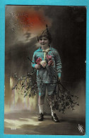 * Fantaisie - Fantasy - Fantasie (Bonne Année - Happy New Year) * (2108) Enfant, Child, Kind, Roses, Fleurs, Girl, Fille - New Year