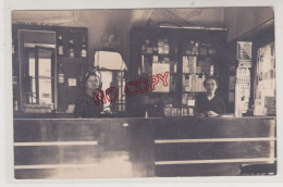 Fixe Carte Photo Intérieur D'un Bar Tabac Café Percolateur Années 30 Très Bon état - Caffé