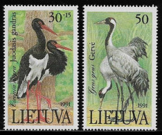 LITUANIA 1991 - LIETUVA - AVES - PAJAROS - YVERT 420/421** - Man (Insel)