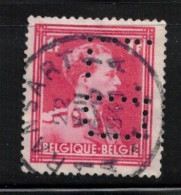 BELGIUM Scott # 284 Used - With 'LD' Perfin - Usati