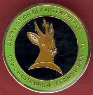 ** PIN' S  CHASSEURS  De  GRAND  GIBIER  76 ** - Animaux