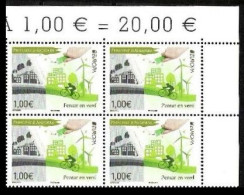 SALE!!! FRENCH ANDORRA ANDORRE 2016 EUROPA CEPT Think Green Block Of 4 Stamps MNH ** - 2016