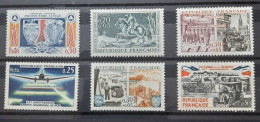 France Yvert 1404-1406-1409-1410-1418-1429** Année 1964 MNH. - Ongebruikt