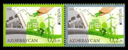 SALE!!! AZERBAIYAN AZERBAIJAN AZERBAÏDJAN ASERBAIDSCHAN 2016 EUROPA CEPT Think Green 2 Stamps Ffrom Booklet MNH ** - 2016