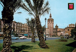 73860902 Valencia  Valenciana ES Plaza De Zaragoza Al Fondo Catedral Y Miguelete - Sonstige & Ohne Zuordnung