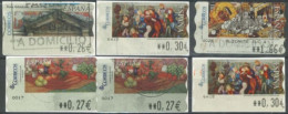 SPAIN- 2003/04,SAN SABASTIAN ARCH. AND SAMMER GALLERY STAMPS LABELS SET OF 6, DIFFERENT VALUES, USED. - Gebraucht