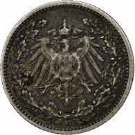 Empire Allemand, 1/2 Mark, 1906, Karlsruhe, Argent, TB+, KM:17 - 1/2 Mark