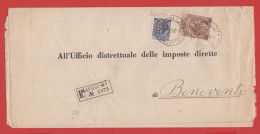 ITALIA - Storia Postale Repubblica - 1959 - 100 Antica Moneta Siracusana + 15 Antica Moneta Siracusana - RACCOMANDATA - - 1946-60: Storia Postale