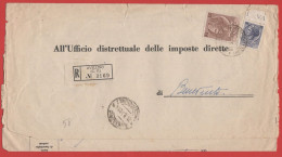 ITALIA - Storia Postale Repubblica - 1959 - 100 Antica Moneta Siracusana + 15 Antica Moneta Siracusana - RACCOMANDATA - - 1946-60: Marcofilie