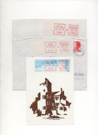 FRANCE.1983-1992. DEUX LETTRES + 1 CARTE. G1. G2. CONGRES PHIL.NEVERS. - Other & Unclassified