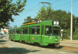 (Suisse) BALE BASLER Verkekehrbetriebe Automotrice BE 4 4 486 Tramway Railways BIRSFELDEN Tram Train - Basilea