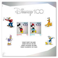 Switzerland  2023 (2023/4) 100 Years Disney Miniaturesheet 12x12cm MNH ** - Ongebruikt