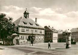 73860643 Waltershausen Gotha Markt Mit Rathaus Litfasssaeule Waltershausen Gotha - Sonstige & Ohne Zuordnung