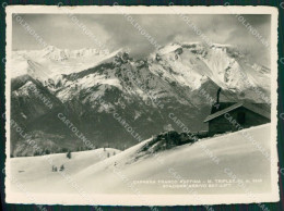 Torino Sauze D'Oulx Capanna Ruffina Nevicata Foto FG Cartolina KB2053 - Andere & Zonder Classificatie