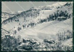 Cuneo Frabosa Soprana Nevicata Sci Foto FG Cartolina KB2037 - Cuneo