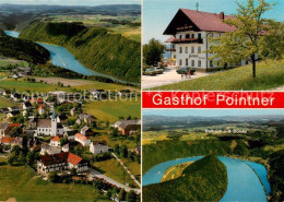 73860552 Haibach Donau Oberoesterreich AT Fliegeraufnahmen Gasthof Pointner Dona - Sonstige & Ohne Zuordnung