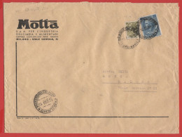 ITALIA - Storia Postale Repubblica - 1959 - 200 Antica Moneta Siracusana + 50 Antica Moneta Siracusana - Busta Di Grande - 1946-60: Poststempel