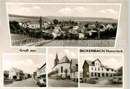 73860402 Bickenbach Hunsrueck Ortsansicht Mit Kirche Gasthaus Gemischtwaren Vogt - Otros & Sin Clasificación