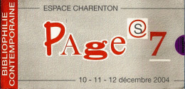 *CPM Double - 10.5 X 21 - Salon Pages 7 - 120 éditeurs Vous Invitent- Espace Charenton PARIS (75) - Andere & Zonder Classificatie