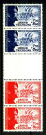 566b - Légion Tricolore - Bande Complète De 2 Paires + Vignette - Neuf N** - TB - Unused Stamps