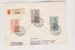 LIECHTENSTEIN, SCHAAN 1954 Nice Registered Cover To Germany - Brieven En Documenten