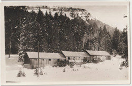 Carte Photo Col De Porte (38)   RARE  Les Baraquements De L'Auberge De Jeunesse - Lieux