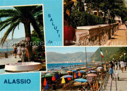 73860122 Alassio Liguria IT Promenade Strand  - Autres & Non Classés