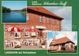 73860064 Lassahn Landgasthaus Schaalsee Treff Schaalseepartie Terrasse Lassahn - Zarrentin