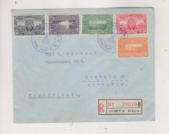 COSTA RICA SAN JOSE 1935 Registered  Cover To Germany - Costa Rica