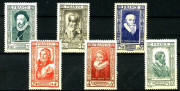 587/592 - Célébrités 1943 - Complet 6 Valeurs - Neufs N** - TB - Unused Stamps