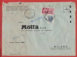 ITALIA - Storia Postale Repubblica - 1960 - 200 Antica Moneta Siracusana + 75 Cavalli Alati - ESPRESSO - Busta Di Grande - 1946-60: Storia Postale