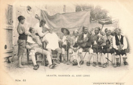 Barberia Al Aire Libre * Barbier Métier Coiffeur Coiffure * Aragon Espana - Altri & Non Classificati