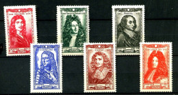 612/617 - Célébrités 1944 - Complet 6 Valeurs - Neufs N** - TB - Unused Stamps