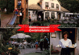 73859960 Dahlen  Sachsen Waldrestaurant Hospitalhuette Rutschbahn Terrasse   - Autres & Non Classés