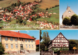 73859944 Bauerbach Meiningen Fliegeraufnahme Schillerhaus Museum Dorfkirche Gast - Sonstige & Ohne Zuordnung