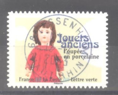 France Autoadhésif Oblitéré N°2372 (Jouets Anciens - Poupée En Porcelaine) Cachet Rond) - Gebraucht