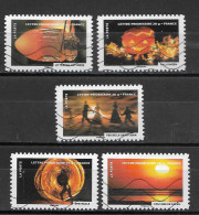 France 2012  Oblitéré Autoadhésif  N°  753 - 755 - 756 - 760 - 761 -  Le Timbre Fête Le Feu - Used Stamps