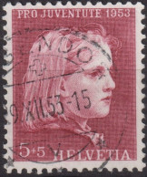 1953 Schweiz Pro Juventute ° Zum:CH J148,Yt:CH 539, Mi:CH 588, Mädchenbildnis - Oblitérés