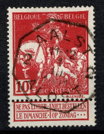 Belgique COB 91 Belle Oblitération Octogonale AALST ALOST - 1910-1911 Caritas