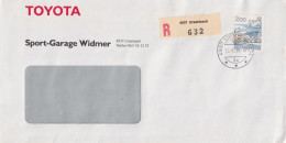 R Brief  "Toyota Sport Garage Widmer, Ursenbach"       1990 - Cartas & Documentos